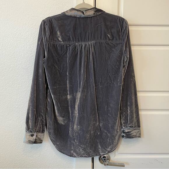 Anthro Pilcro Hadley Velvet Top - Picture 4 of 7